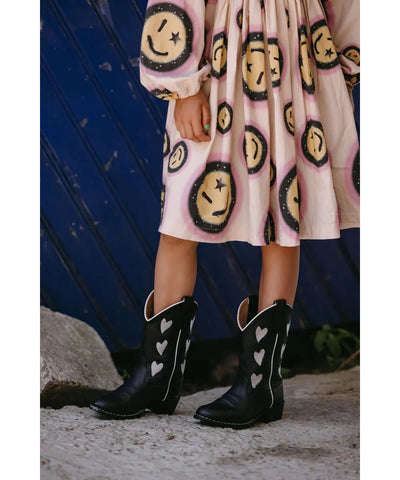 Bootstock Kids Hearts Black