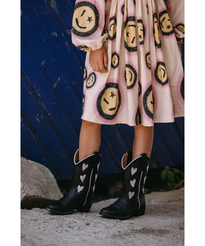 Bootstock Kids Hearts Black