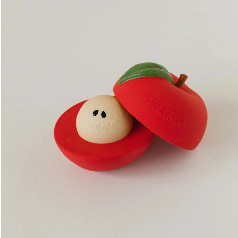 Oli & Carol Bad & Bijtspeeltje Apple Stacking Toy & Rattle Ball