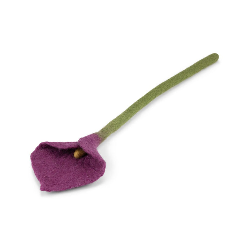 Sjaal Met Verhaal Bloem Calla Paars