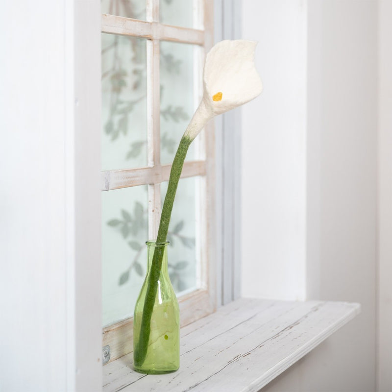 Sjaal Met Verhaal Bloem Calla Wit
