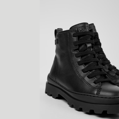 Camper Brutus Black Ankle Boots