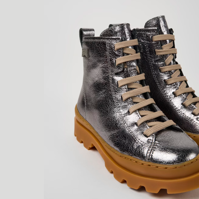 Camper Brutus Grey Ankle Boot