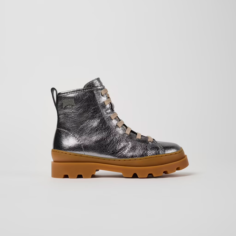 Camper Brutus Grey Ankle Boot