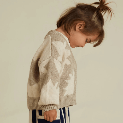 Claude & Co Abstract Neutral Moon Star Cardigan - Studio Play