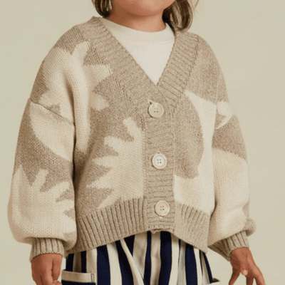 Claude & Co Abstract Neutral Moon Star Cardigan - Studio Play