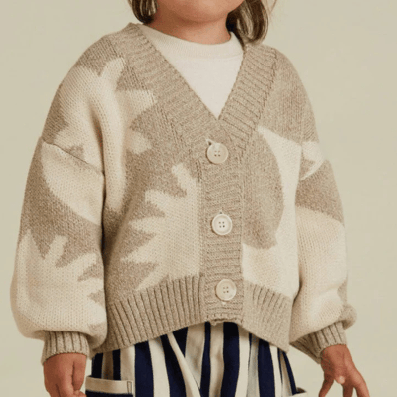 Claude & Co Abstract Neutral Moon Star Cardigan - Studio Play