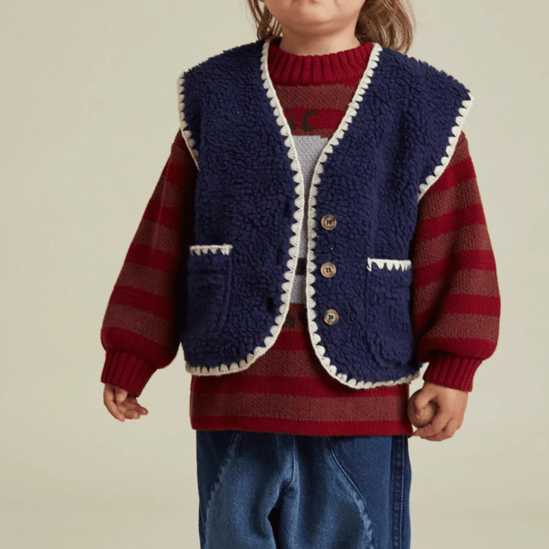 Claude & Co Amos Midnight Folk Gilet - Studio Play