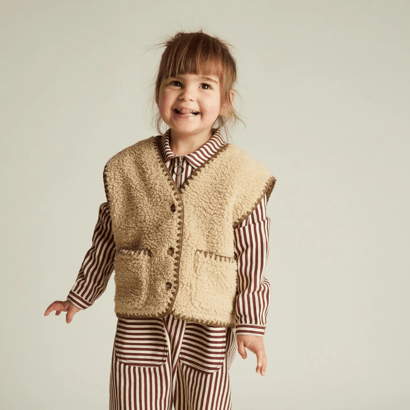 Claude & Co Amos Sand Folk Gilet - Studio Play
