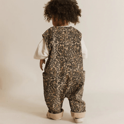 Claude & Co BABY Wren Leopard Sleeveless Overall - Studio Play