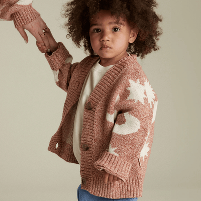 Claude & Co Cozmo Russet Moon Star Cardigan - Studio Play