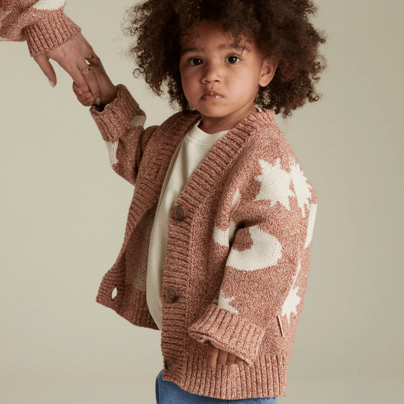 Claude & Co Cozmo Russet Moon Star Cardigan - Studio Play