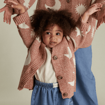 Claude & Co Cozmo Russet Moon Star Cardigan - Studio Play