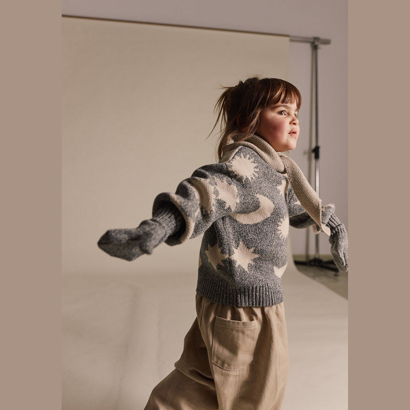 Claude & Co Cozmo Midnight Moon Stars Sweater