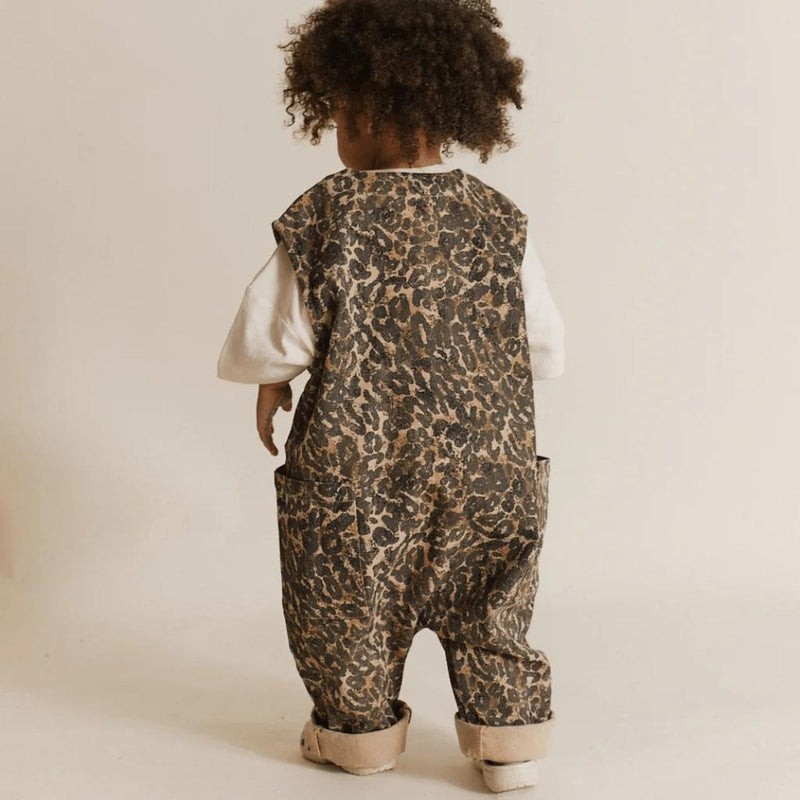 Claude & Co Wren Leopard Sleeveless Overall