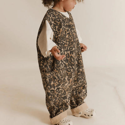 Claude & Co Wren Leopard Sleeveless Overall