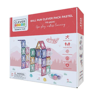 Cleverclixx Ball Run Clever Pack Pastel 110 Pieces - Studio Play