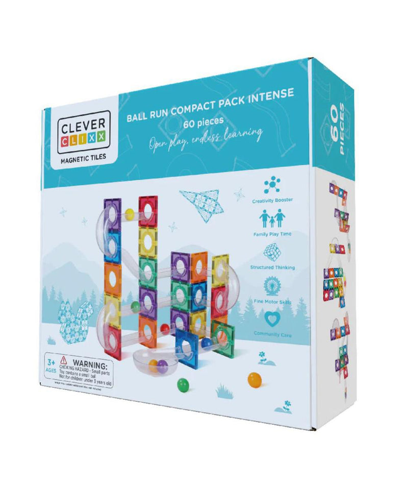 Cleverclixx Ball Run Compact Pack Intense 60 Pieces