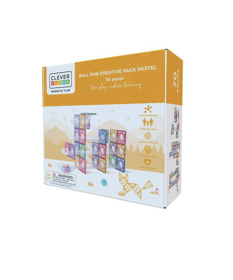 Cleverclixx Ball Run creative pack Pastel 70 pieces