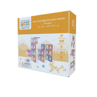 Cleverclixx Ball Run creative pack Pastel 70 pieces