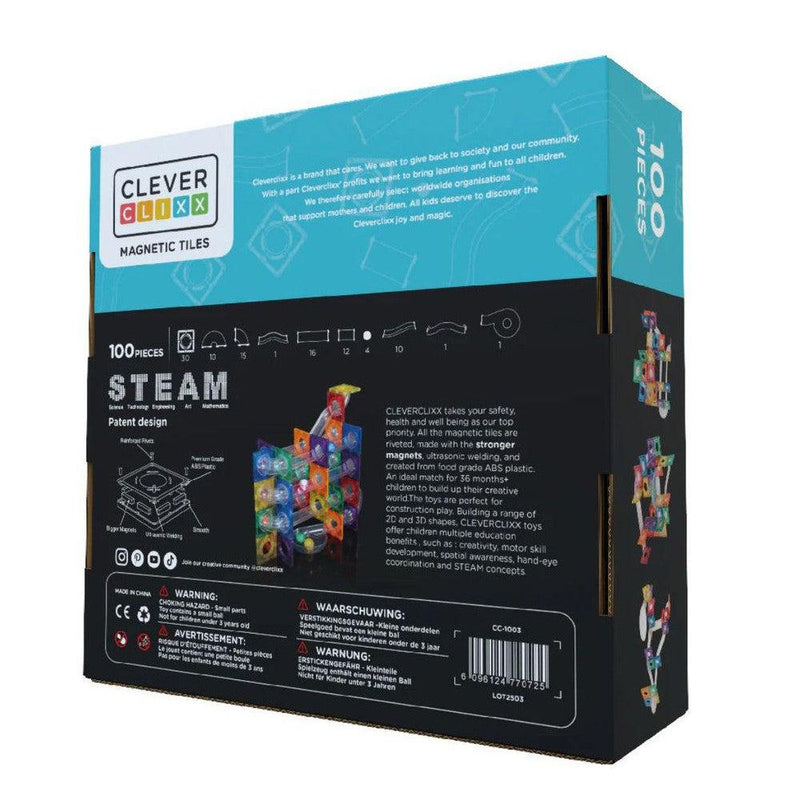 Cleverclixx Ball Run Dazzling Lights Pack Intense 100 Pieces