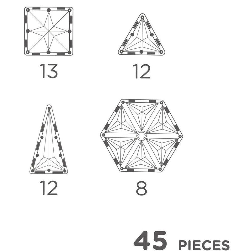 Cleverclixx Geo Pack Pastel 45 Pieces