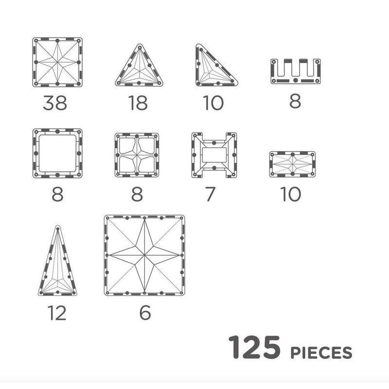 Cleverclixx Large Creative Pack Pastel 125 Pieces