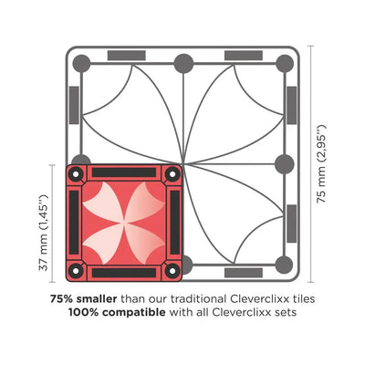 Cleverclixx Mini Tiles Pack Intense 28 Pieces