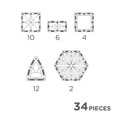 Cleverclixx Small Curved Pack Pastel 24 Pieces