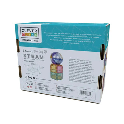 Cleverclixx Small Curved Pack Pastel 24 Pieces