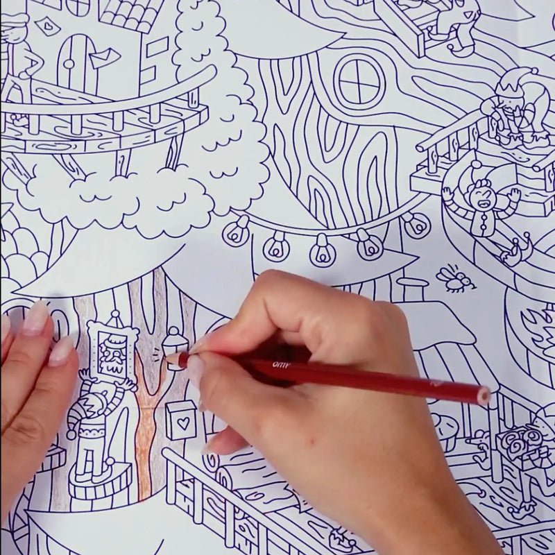 OMY XL Kleurposter Magic Tree