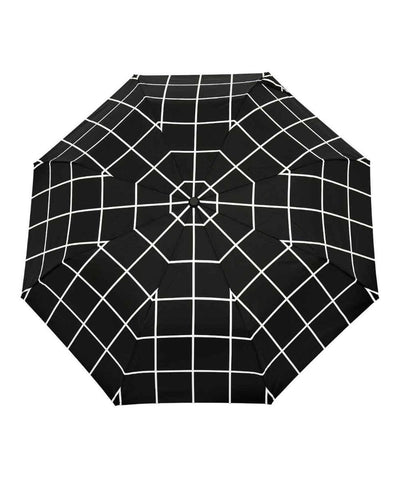Compacte Eenden Paraplu Black Grid Original Duckhead