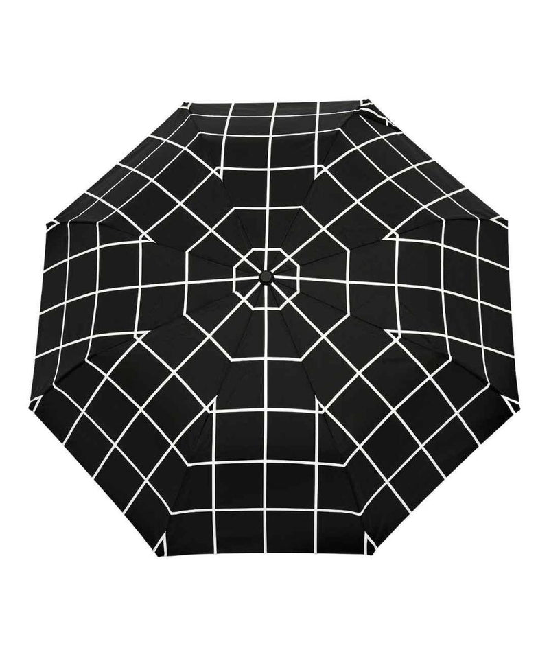 Compacte Eenden Paraplu Black Grid Original Duckhead