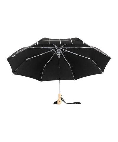 Compacte Eenden Paraplu Black Grid Original Duckhead