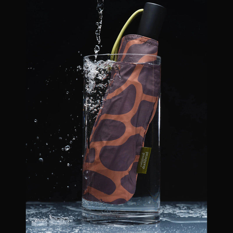 Compacte Eenden Paraplu Coffe Ripples Original Duckhead