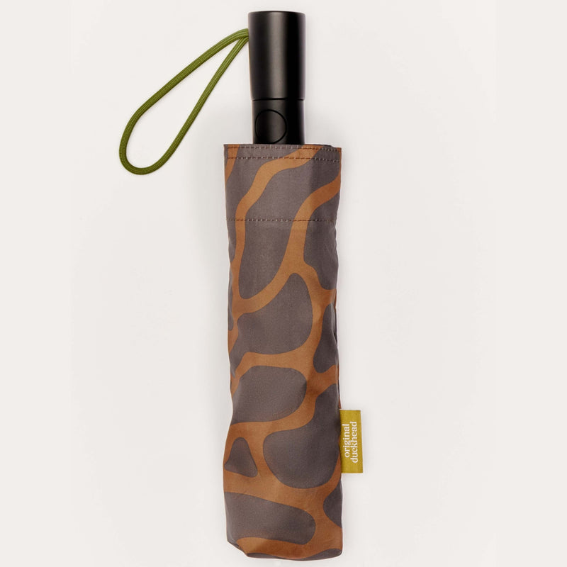 Compacte Eenden Paraplu Coffe Ripples Original Duckhead
