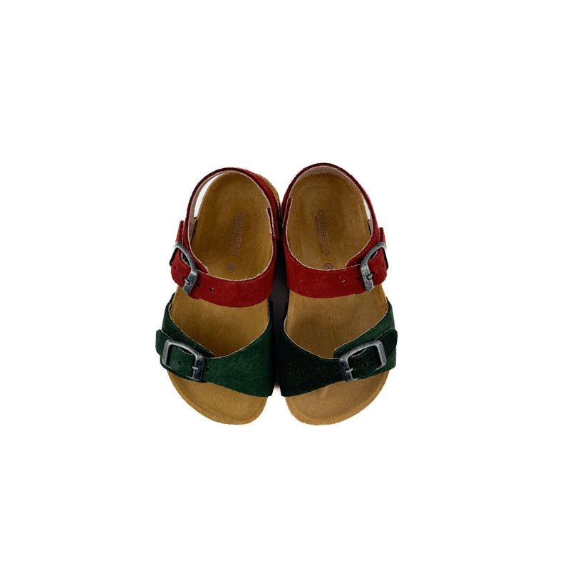 Confetti Serraje Sandalen Red Green - Studio Play