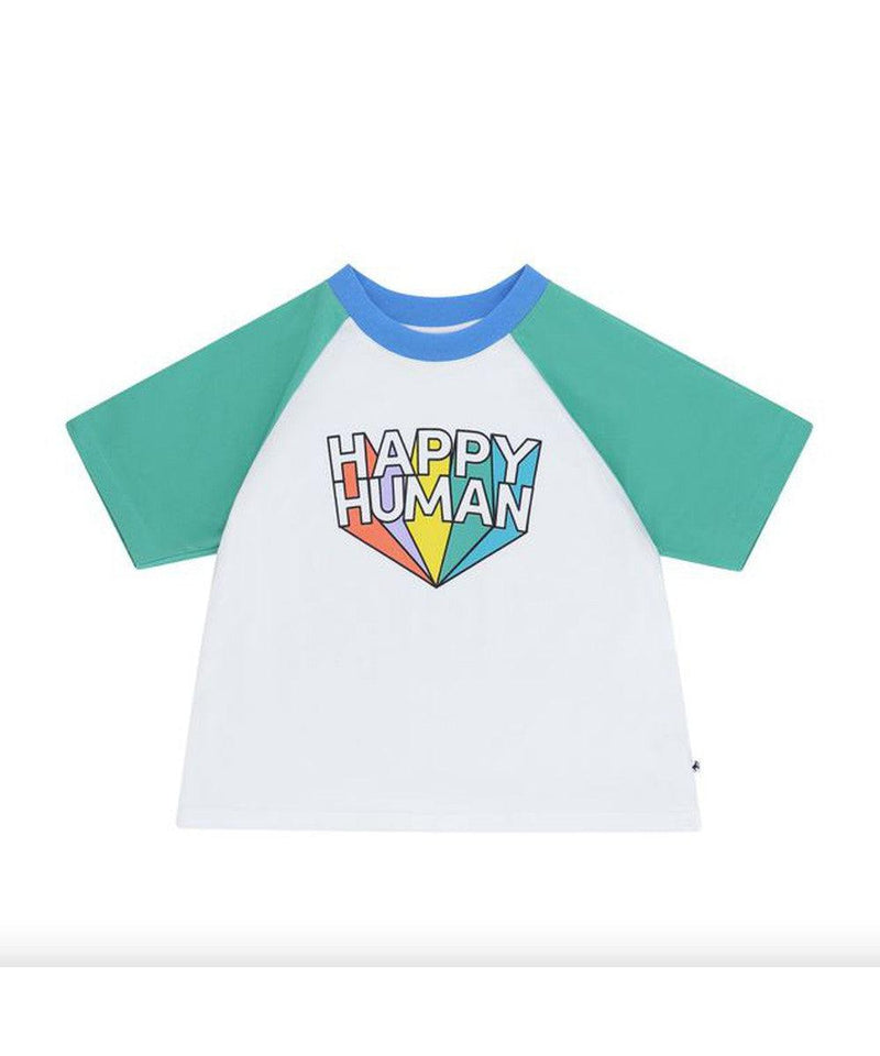 Cos I Said So Baby T-shirt Happy Human Offwhite/Spruce