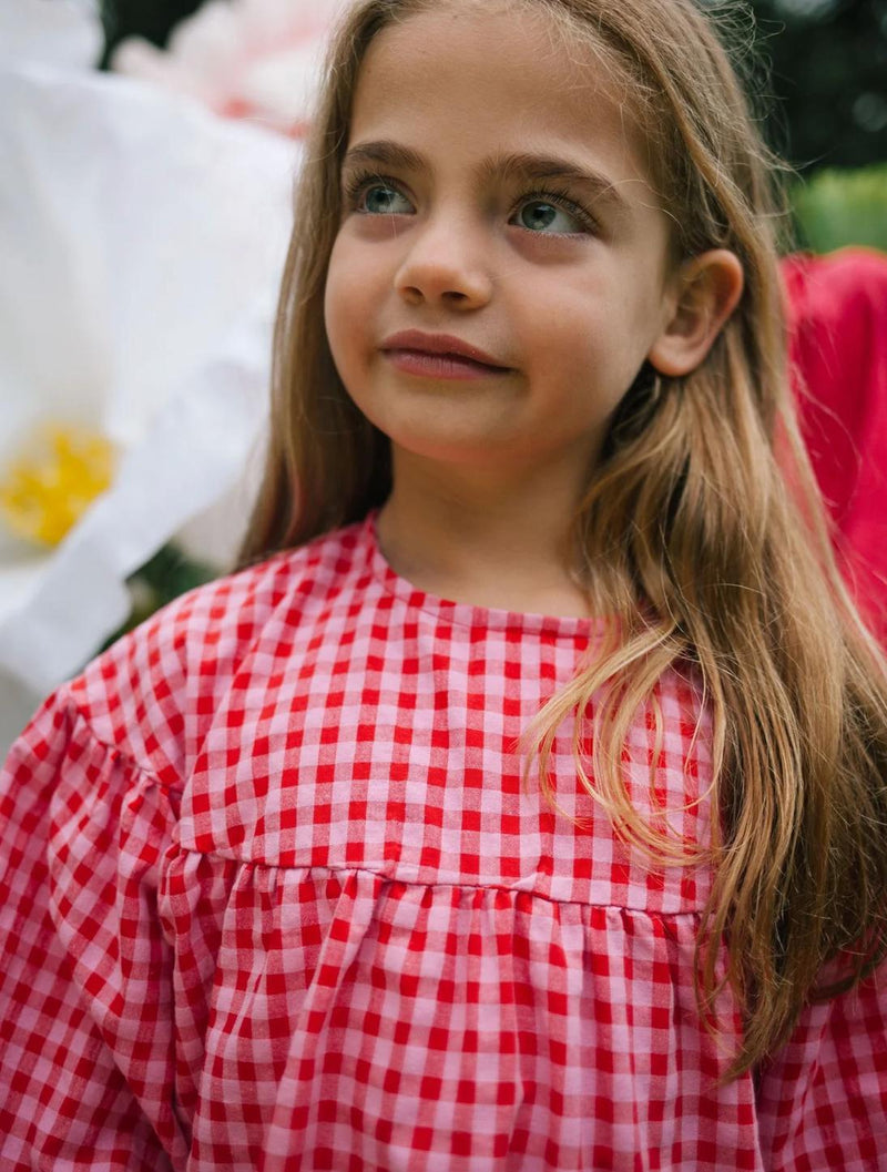 Daily Brat Silly Checked Dress Sunny Red