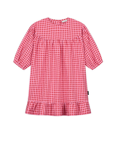 Daily Brat Silly Checked Dress Sunny Red