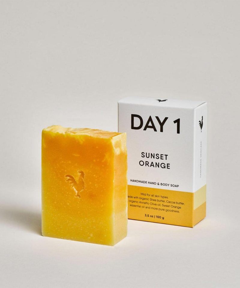 DAY 1 Sunset Orange Hand & Body Soap Bar