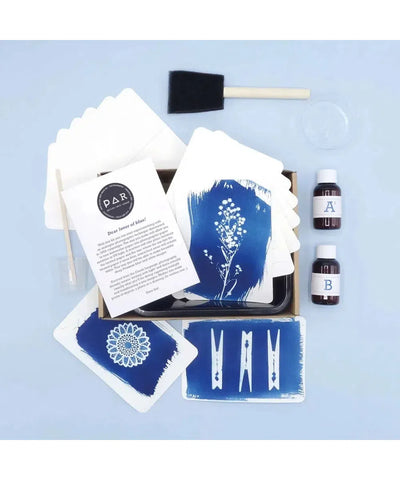 DIY Cyanotype Kit Postcard