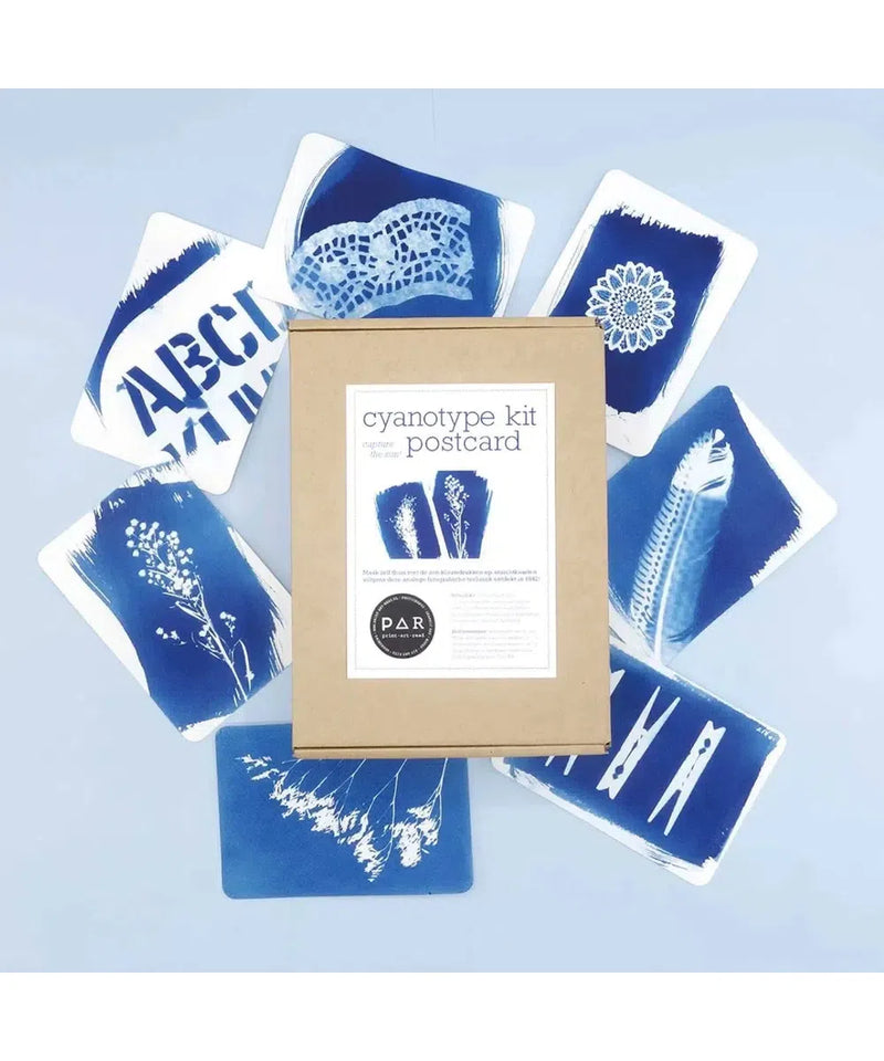 DIY Cyanotype Kit Postcard