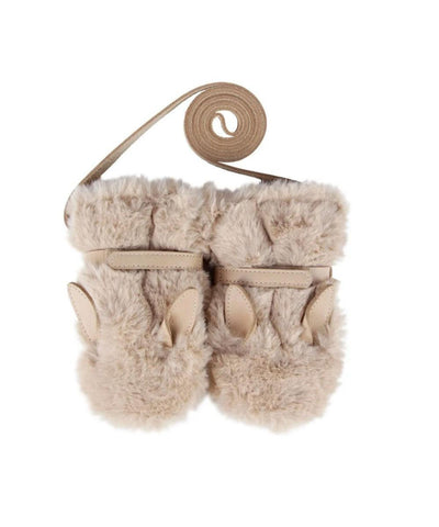 Donsje Richy Mittens Fluffy Bunny Beige