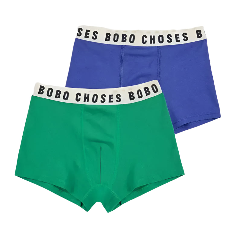 Bobo Choses Boxer Shorts Set Blue/Green