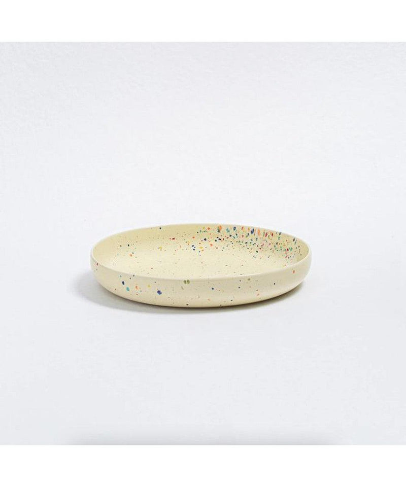 Eggbackhome Party Low Pasta Plate 23 cm Yellow