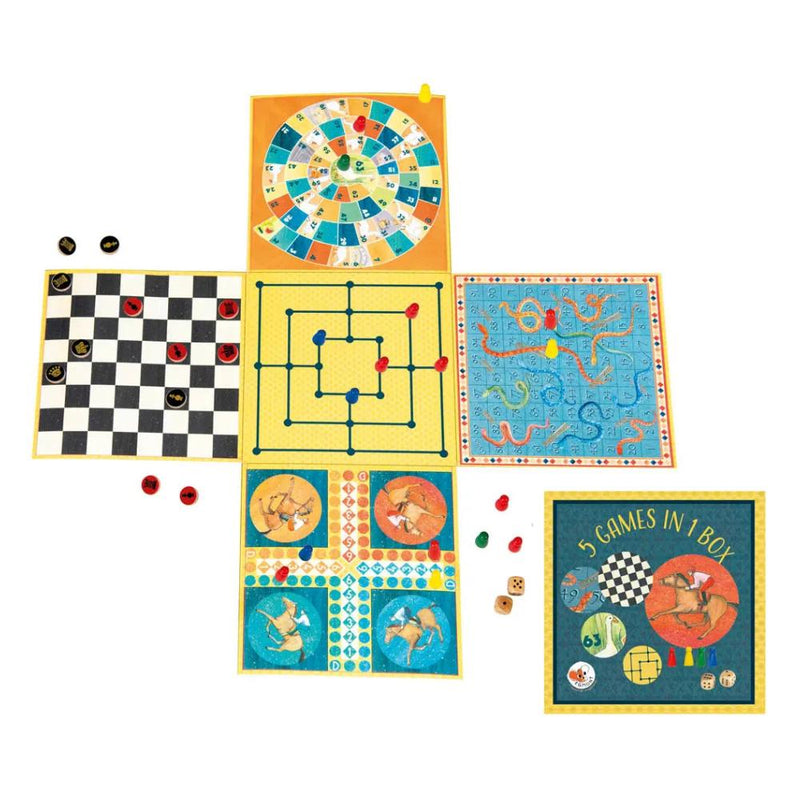 Egmont Toys Multi spelletjesdoos 5 in 1