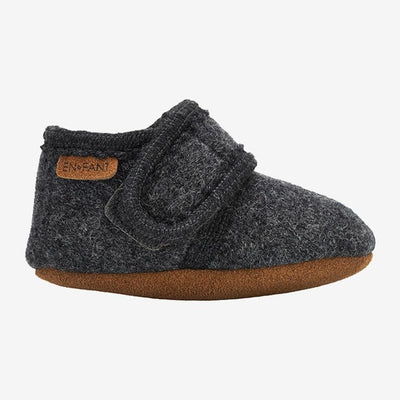 En Fant BABY Wool Dark Grey Melange Slippers - Studio Play