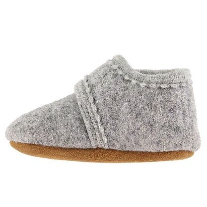 En Fant BABY Wool Grey Melange Slippers 1230
