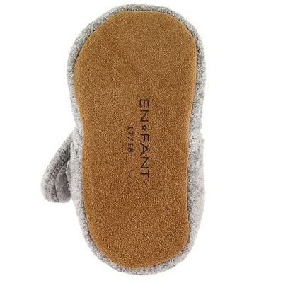En Fant BABY Wool Grey Melange Slippers 1230